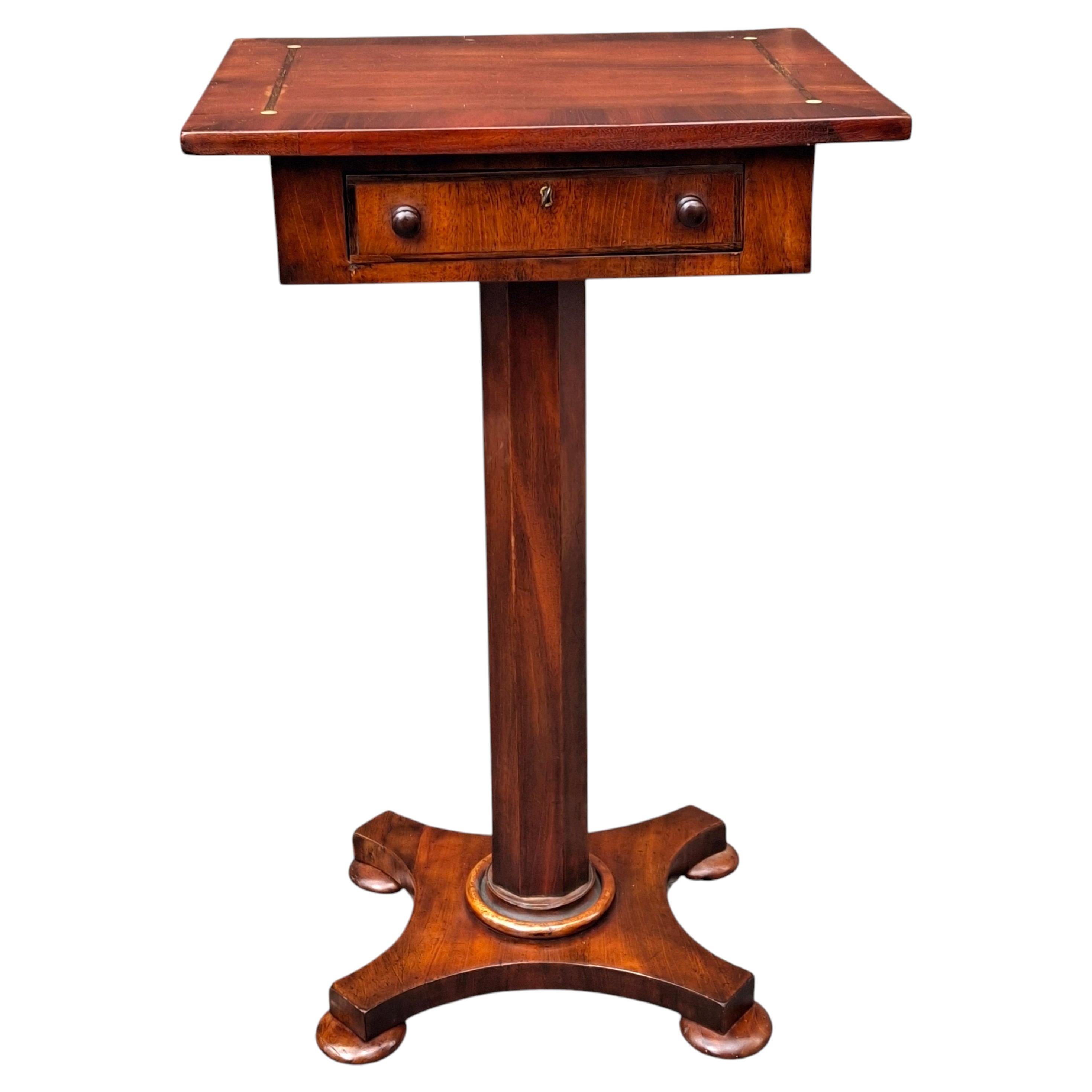 William IV Mahagoni Beistelltisch mit einer Schublade, CIRCA 1830s
