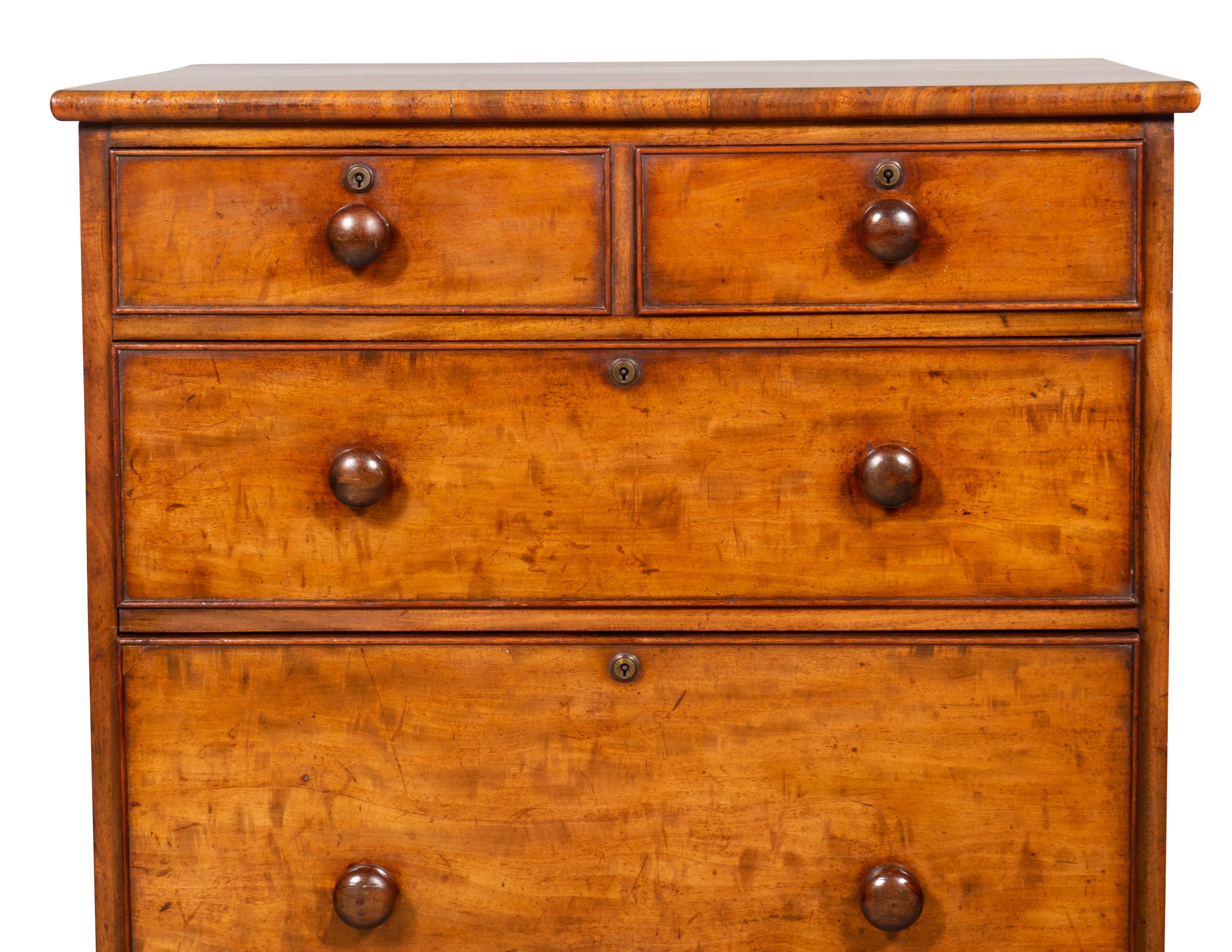 William IV Mahogany Small Chest of Drawers For Sale at 1stDibs