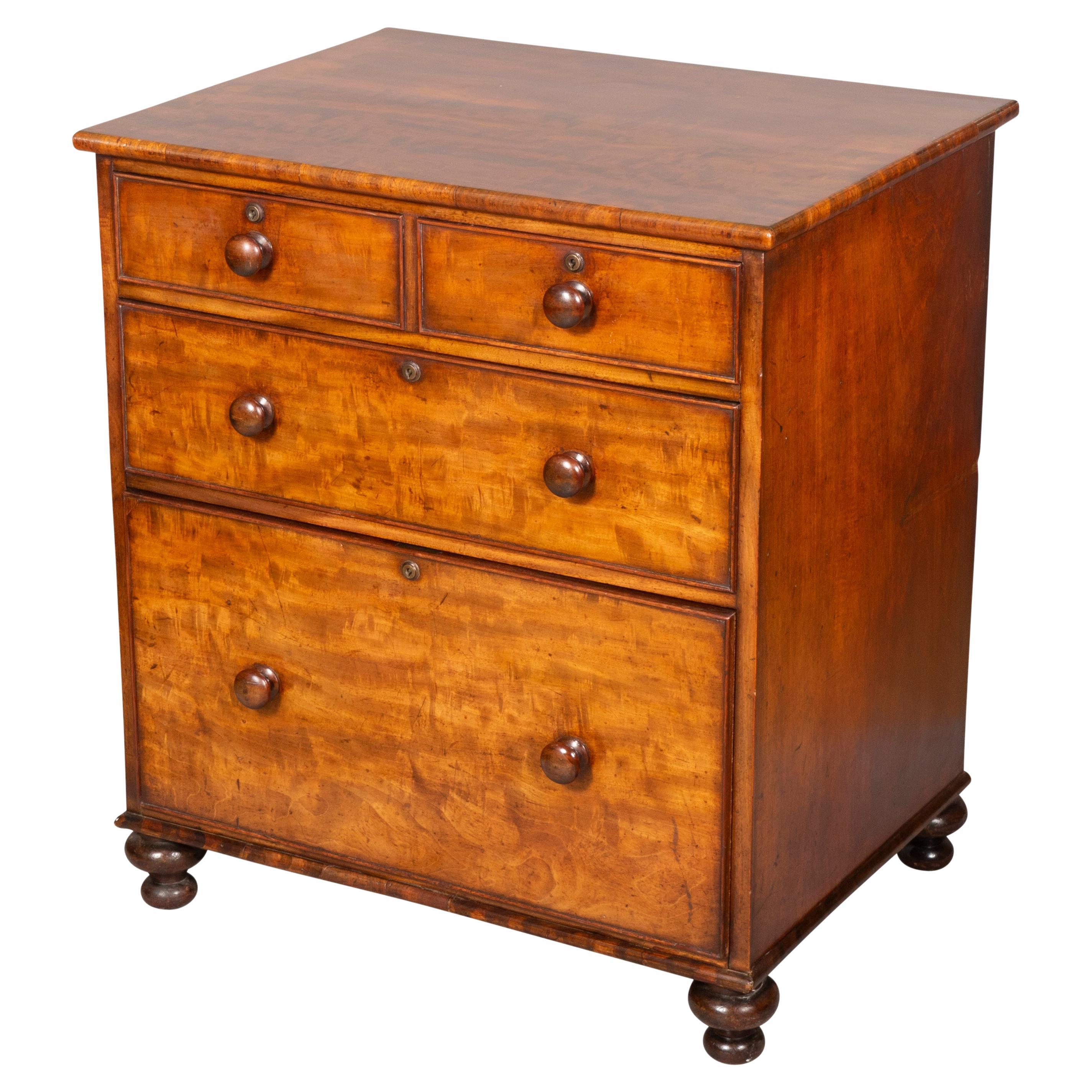 Edwardian Small English Chest, c. 1920 For Sale at 1stDibs