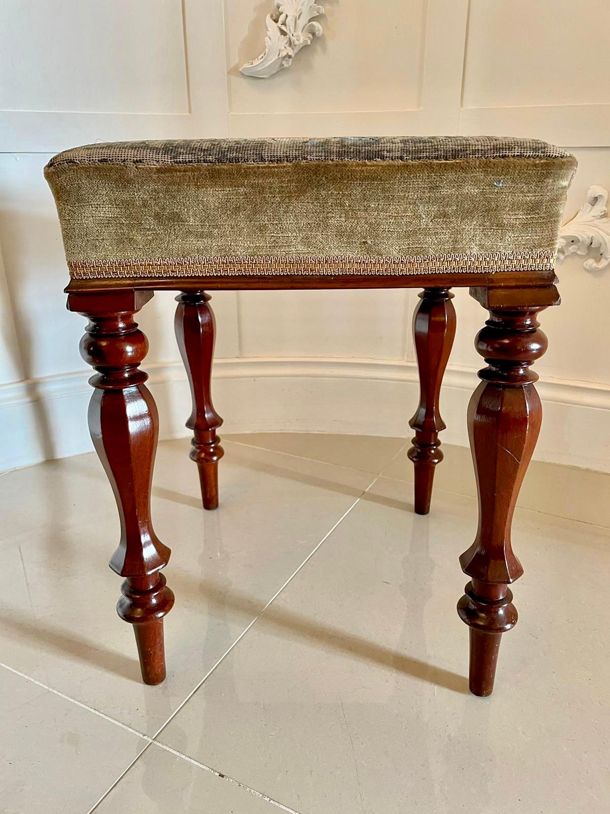 Other Antique William IV Mahogany Stool For Sale