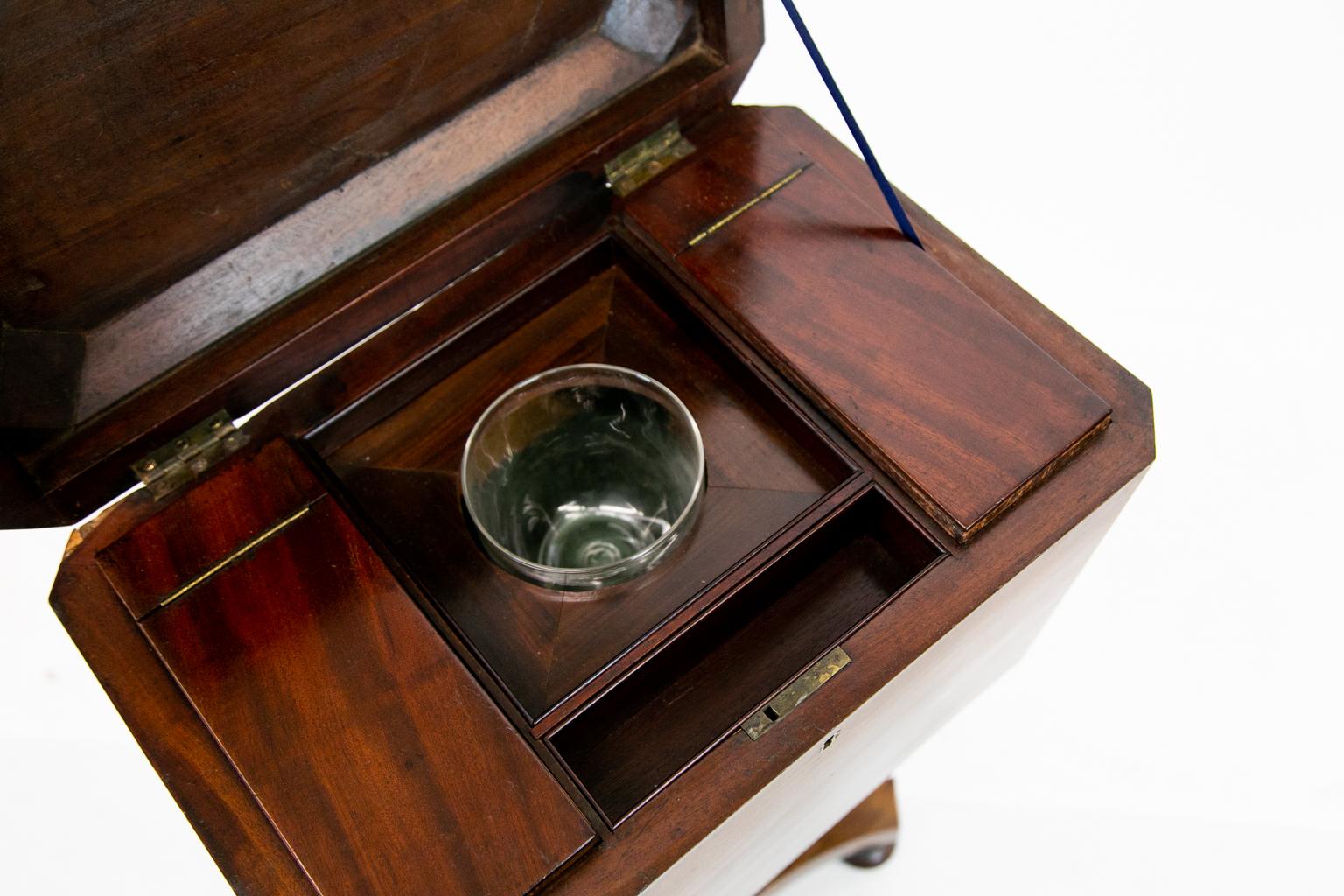 Mid-19th Century William IV Mahogany Tea Caddy For Sale