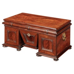 William IV Mahogany Tea Caddy in the Form of a Pedestal Sideboard