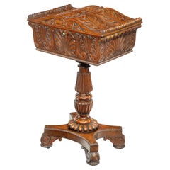 William IV Mahogany Teapoy