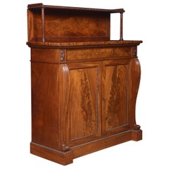 Antique William IV Mahogany Two-Door Chiffonier