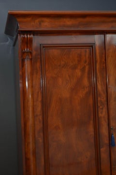 William IV Mahogany Two Door Wardrobe