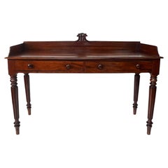 William IV Mahogany Two-Drawer Server or Sideboard, England, circa 1835