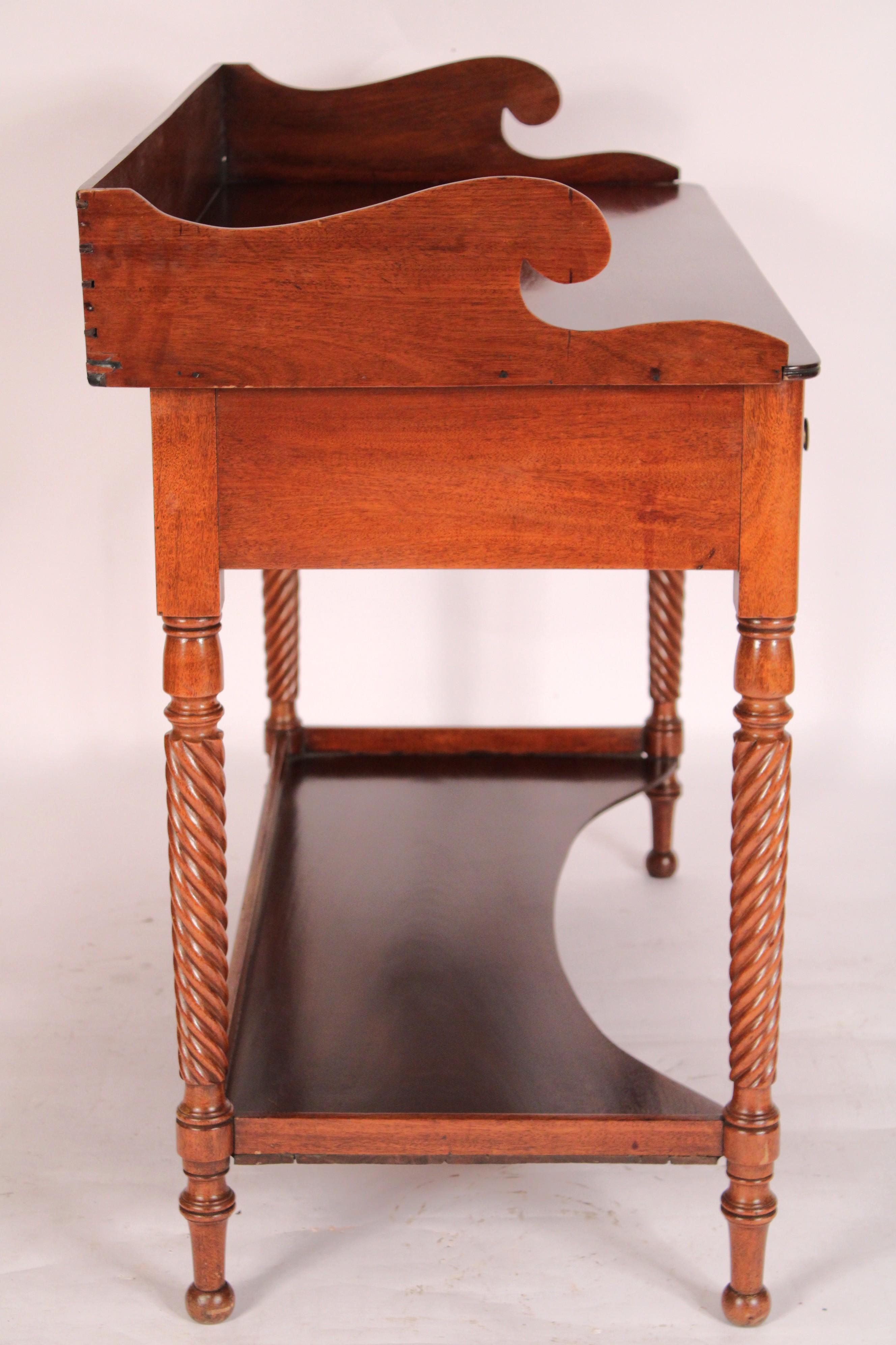 19th Century William IV Mahogany Wash Stand / Drinks table