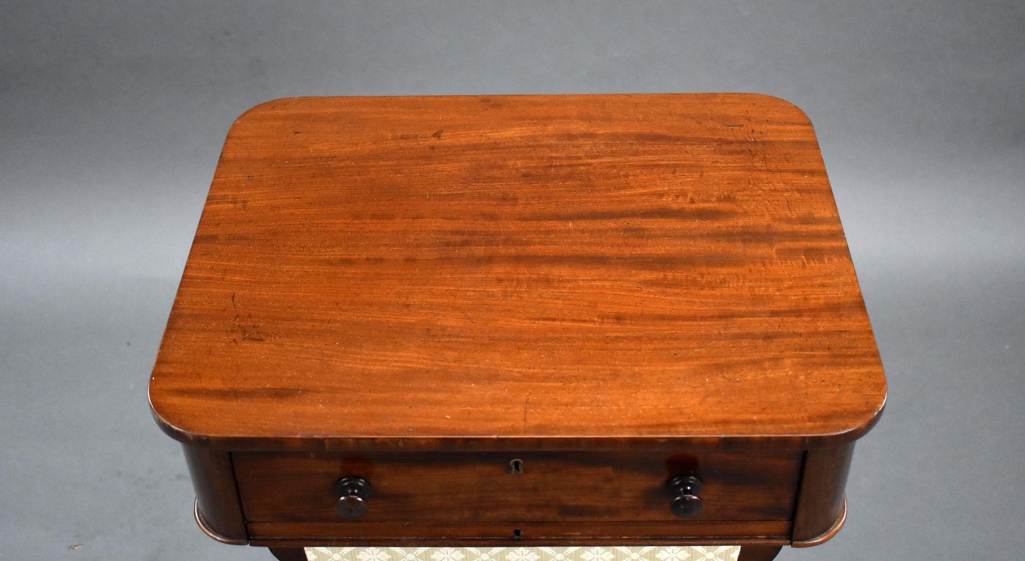 William IV Mahogany Work Table For Sale 2