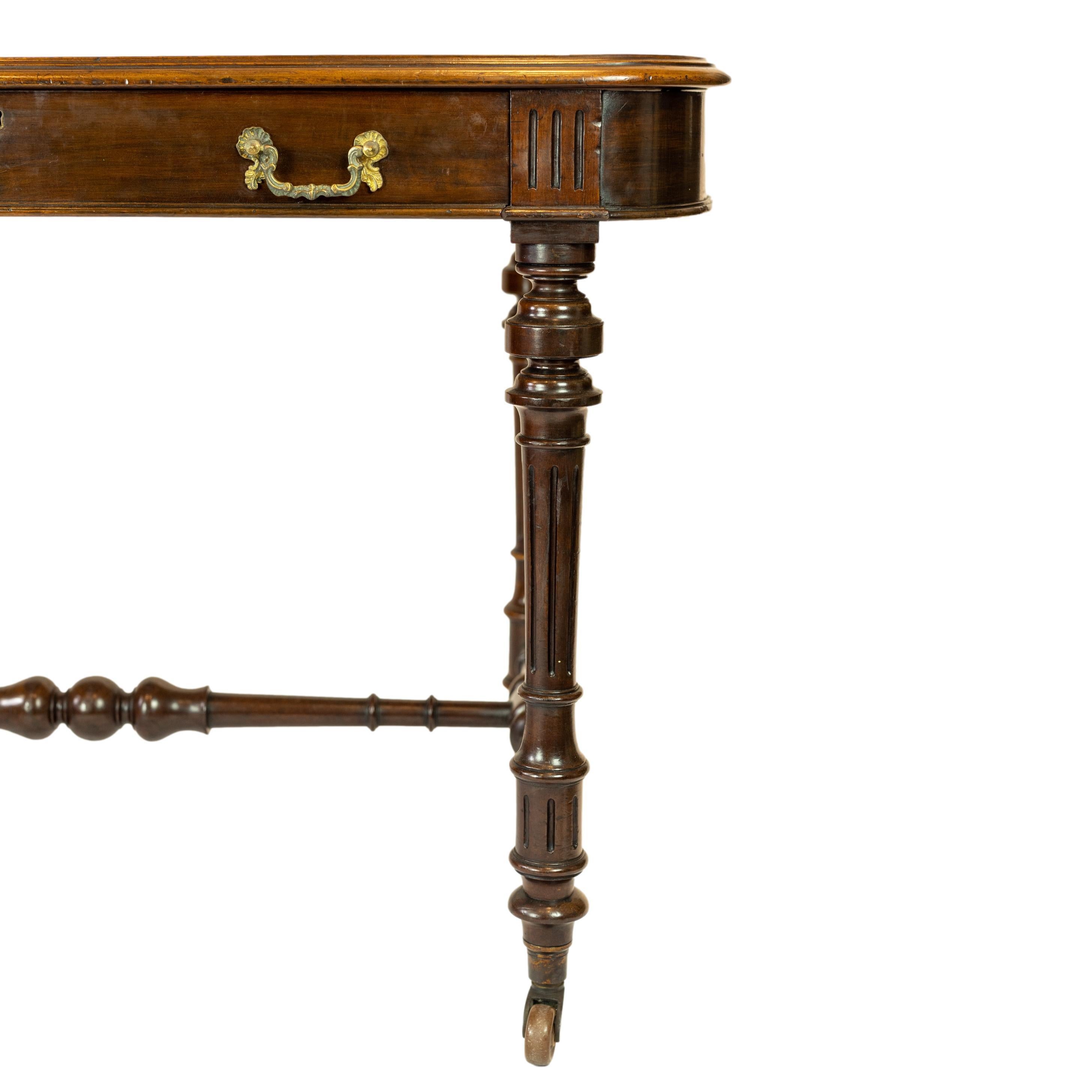 William IV Mahogany Writing Desk with Tooled Leather Top, English, ca. 1835 6