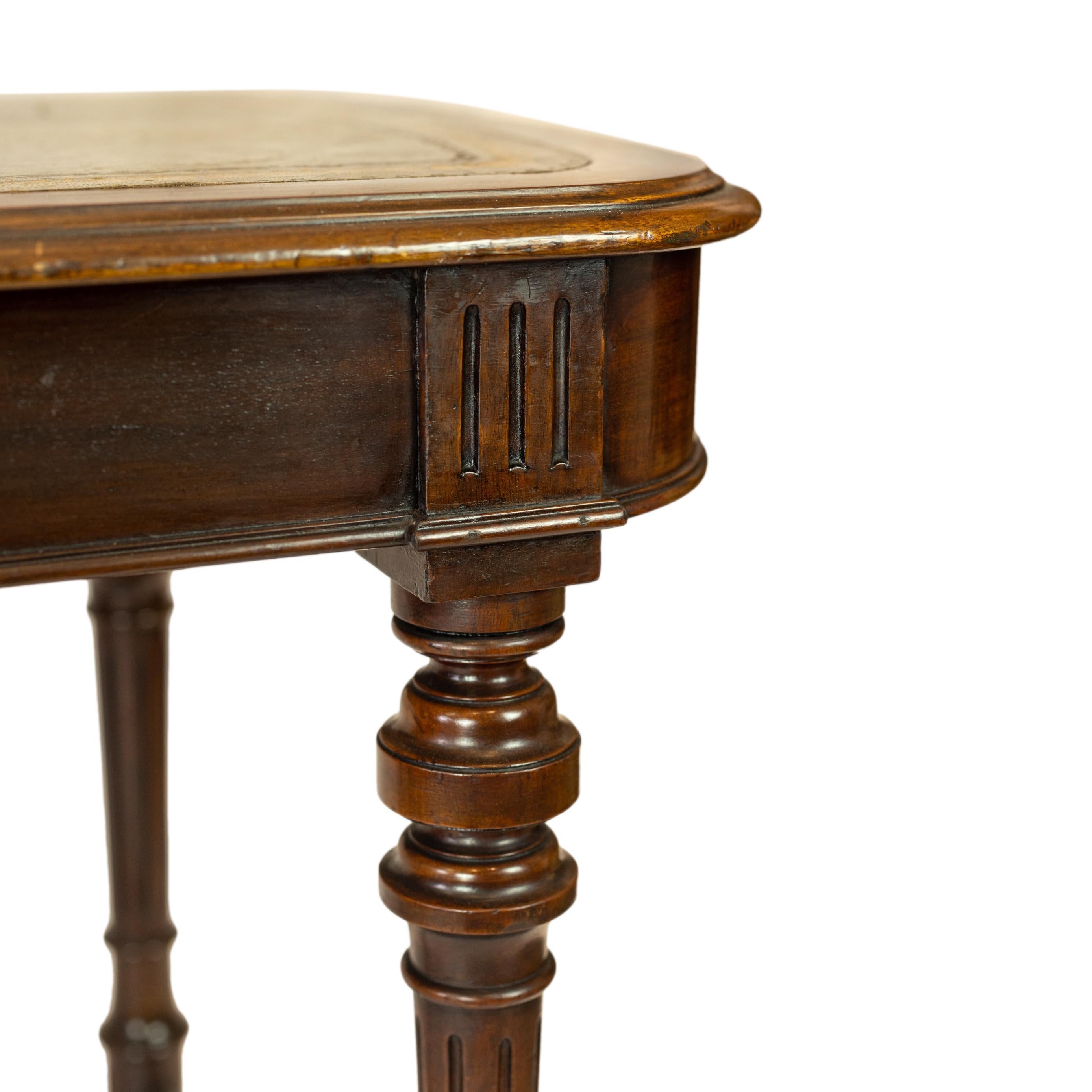 William IV Mahogany Writing Desk with Tooled Leather Top, English, ca. 1835 8