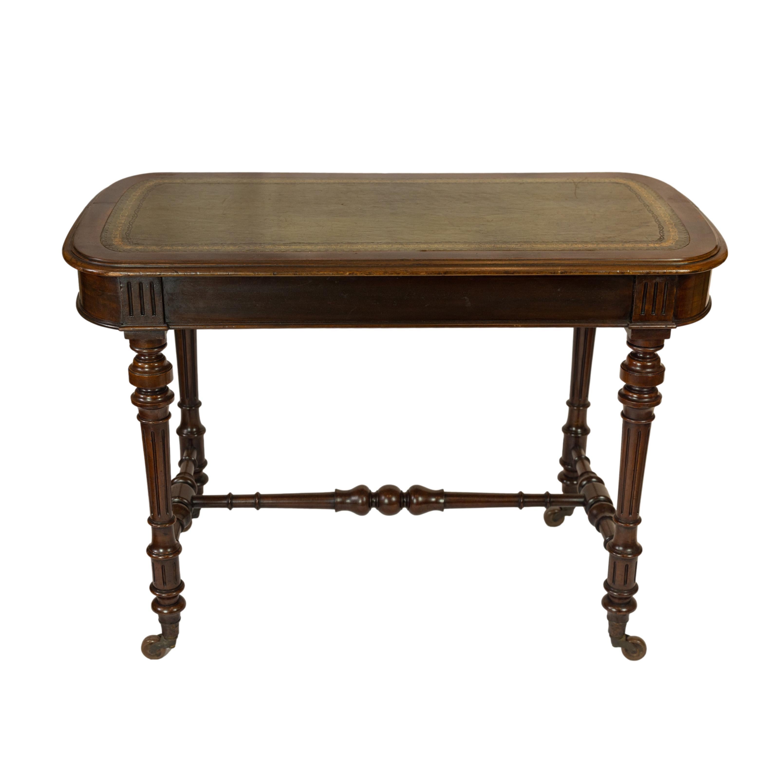 William IV Mahogany Writing Desk with Tooled Leather Top, English, ca. 1835 3