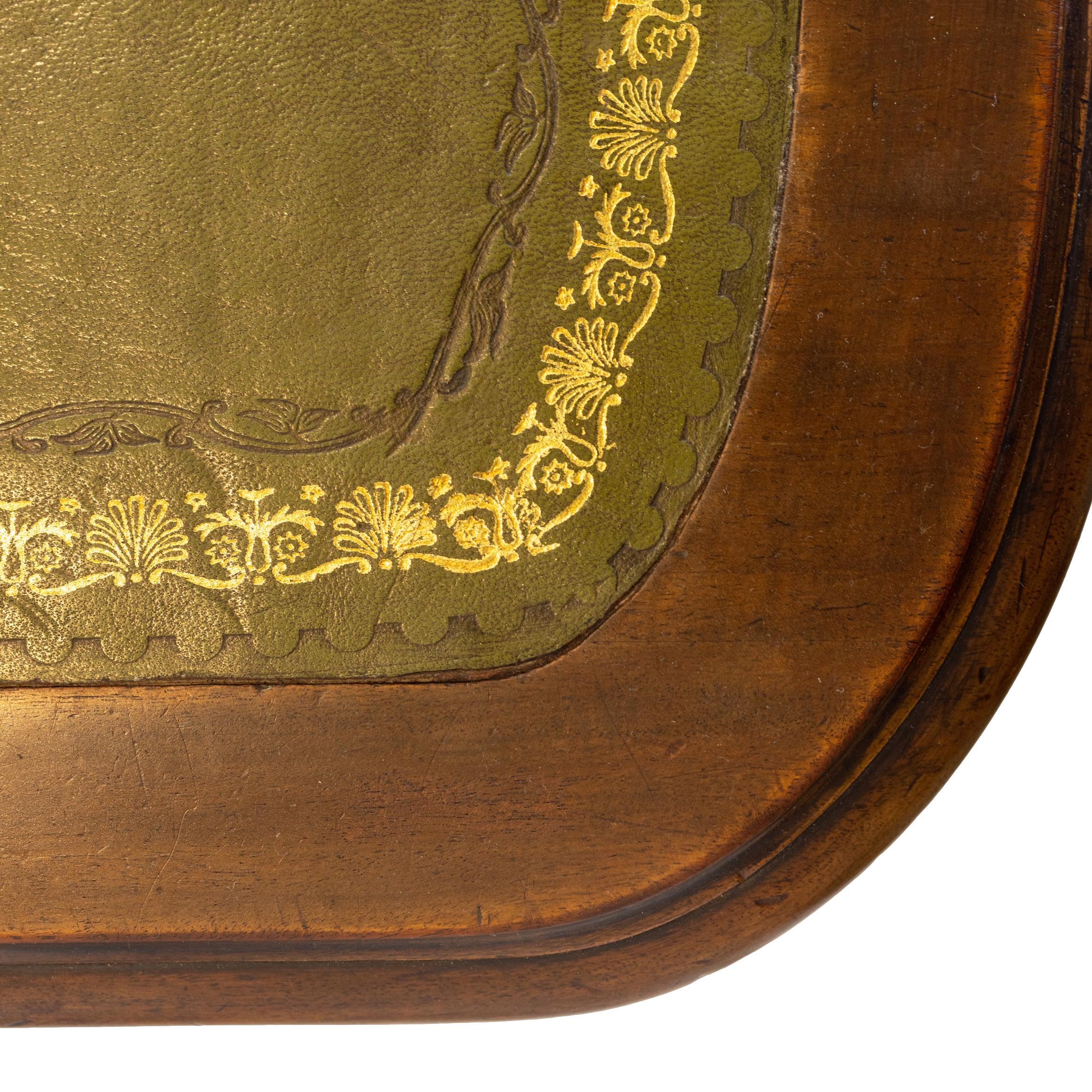 William IV Mahogany Writing Desk with Tooled Leather Top, English, ca. 1835 5