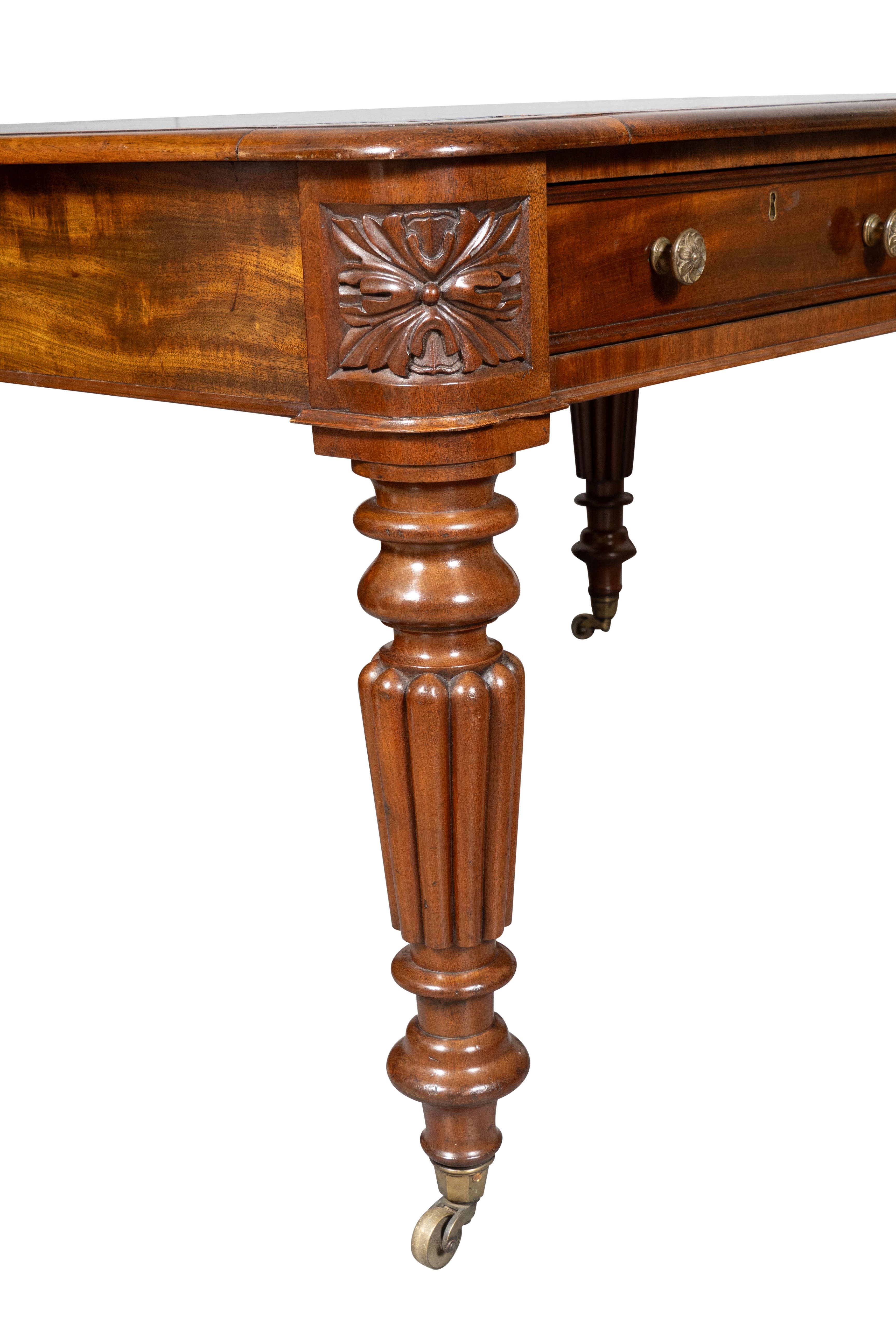 William IV Mahogany Writing Table For Sale 4