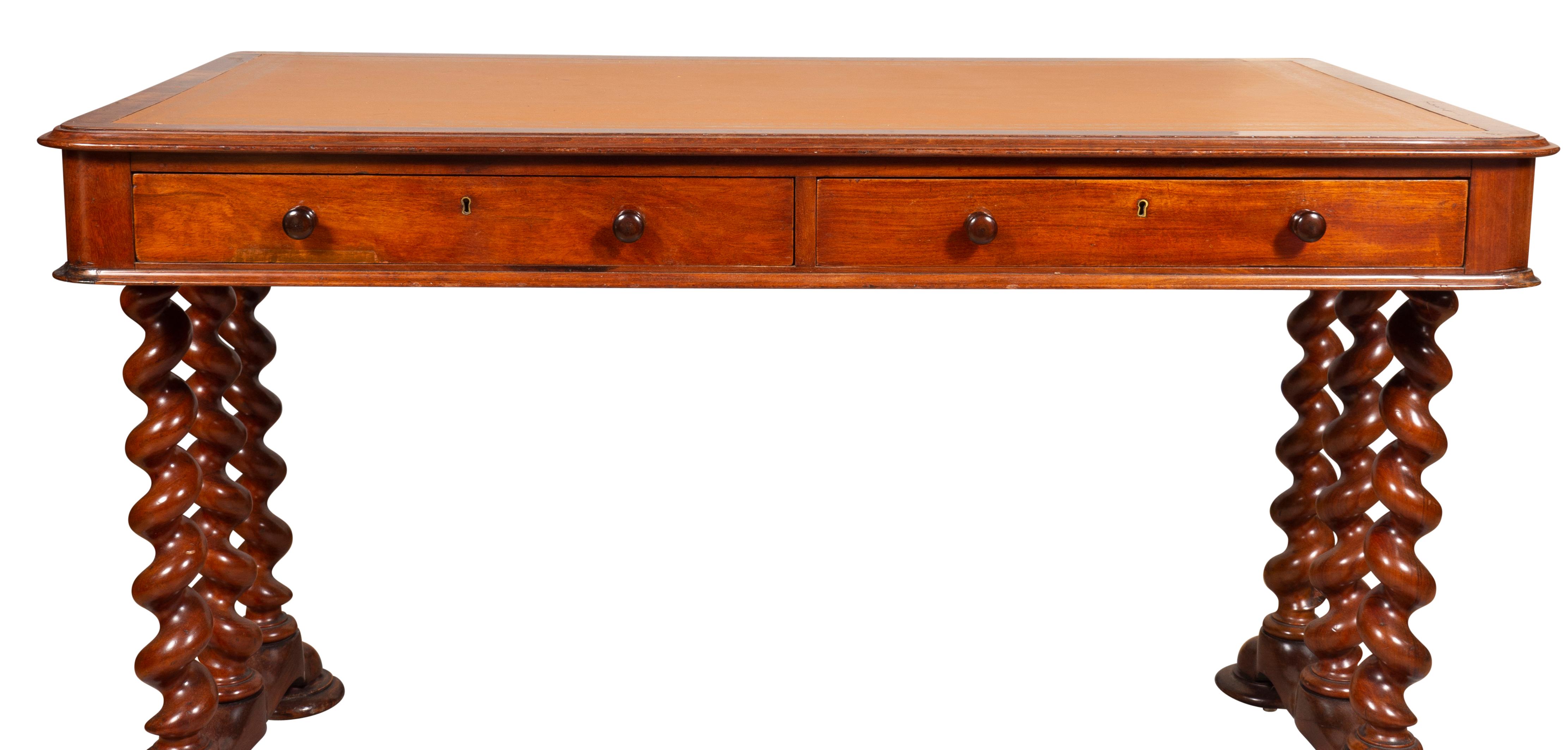 William IV Mahogany Writing Table For Sale 5