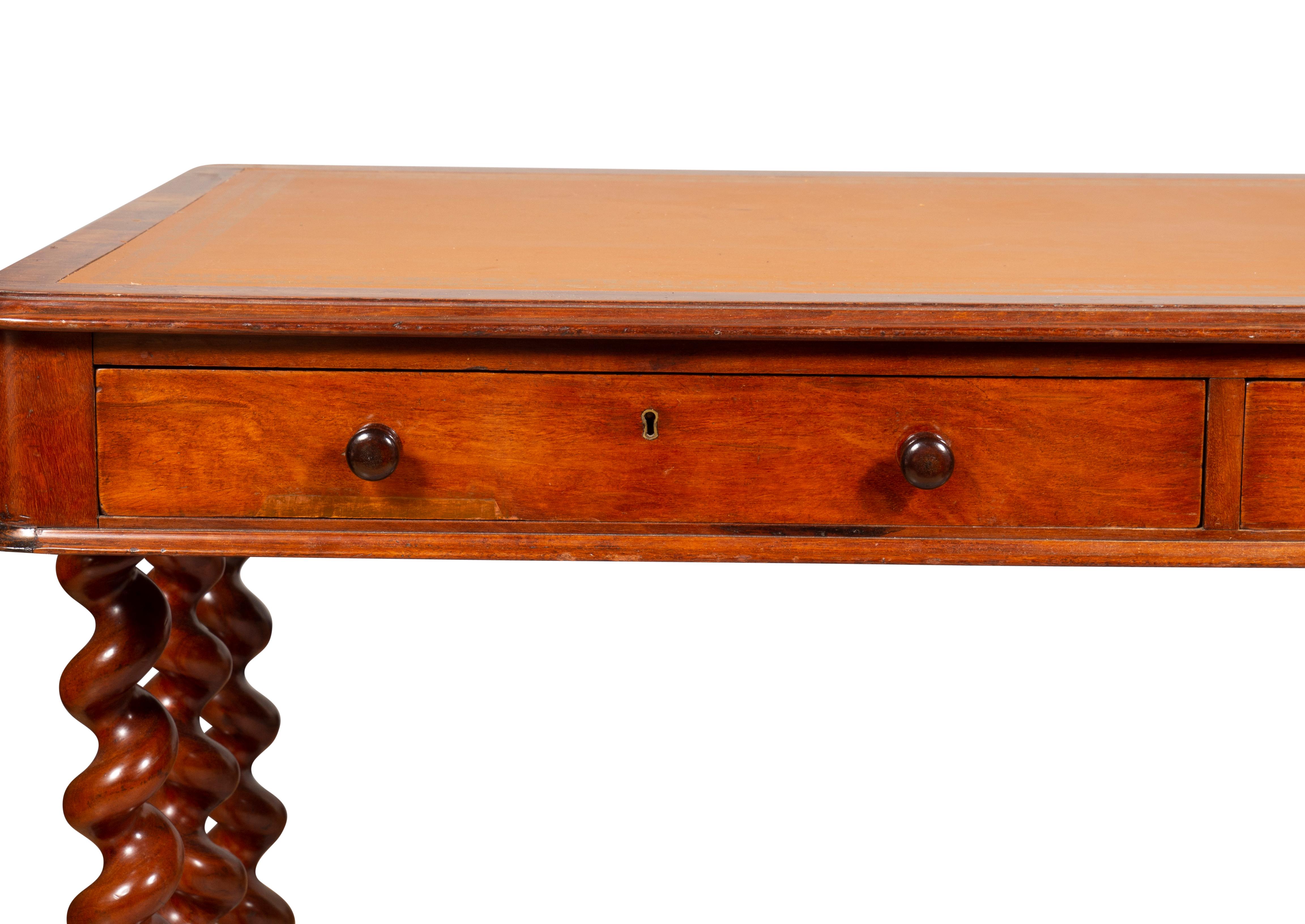 William IV Mahogany Writing Table For Sale 6
