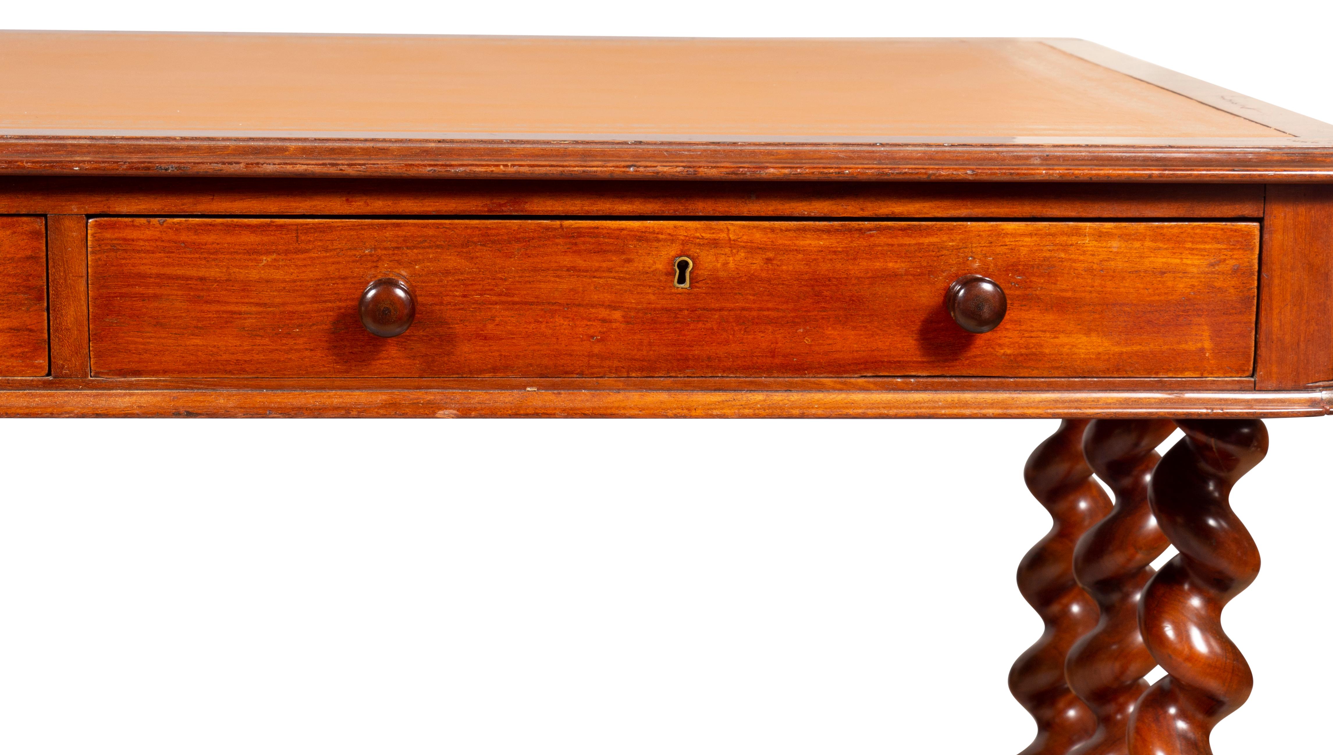 William IV Mahogany Writing Table For Sale 7