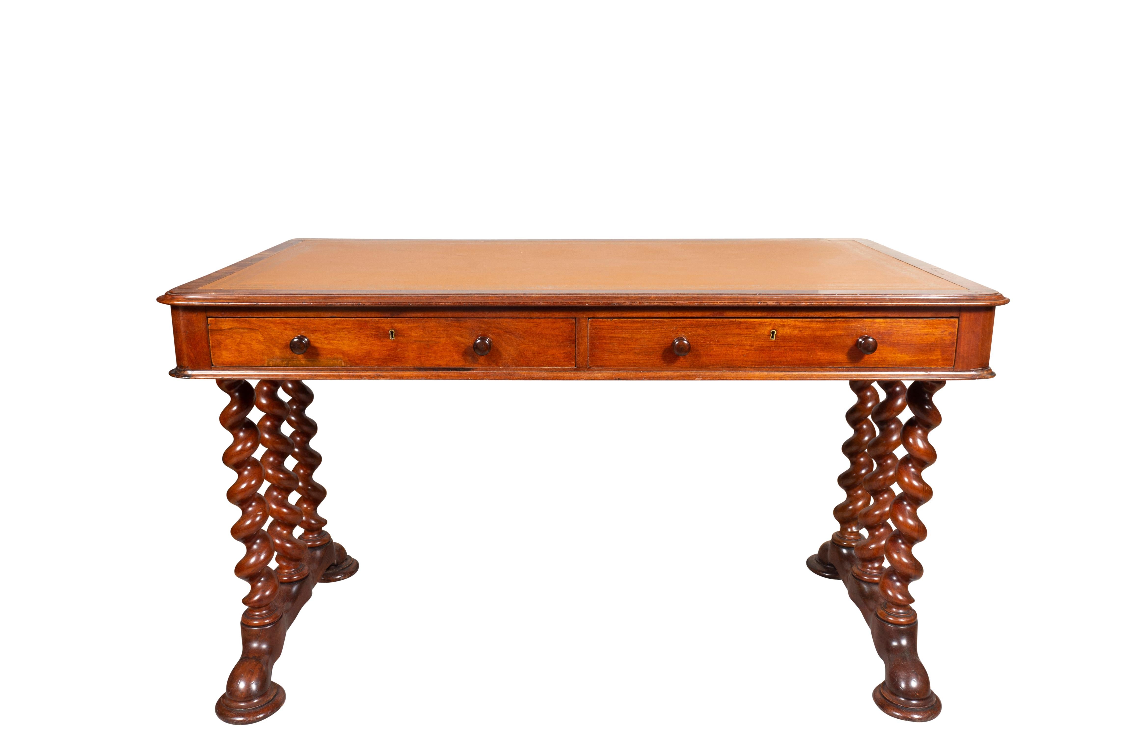 Mid-19th Century William IV Mahogany Writing Table For Sale