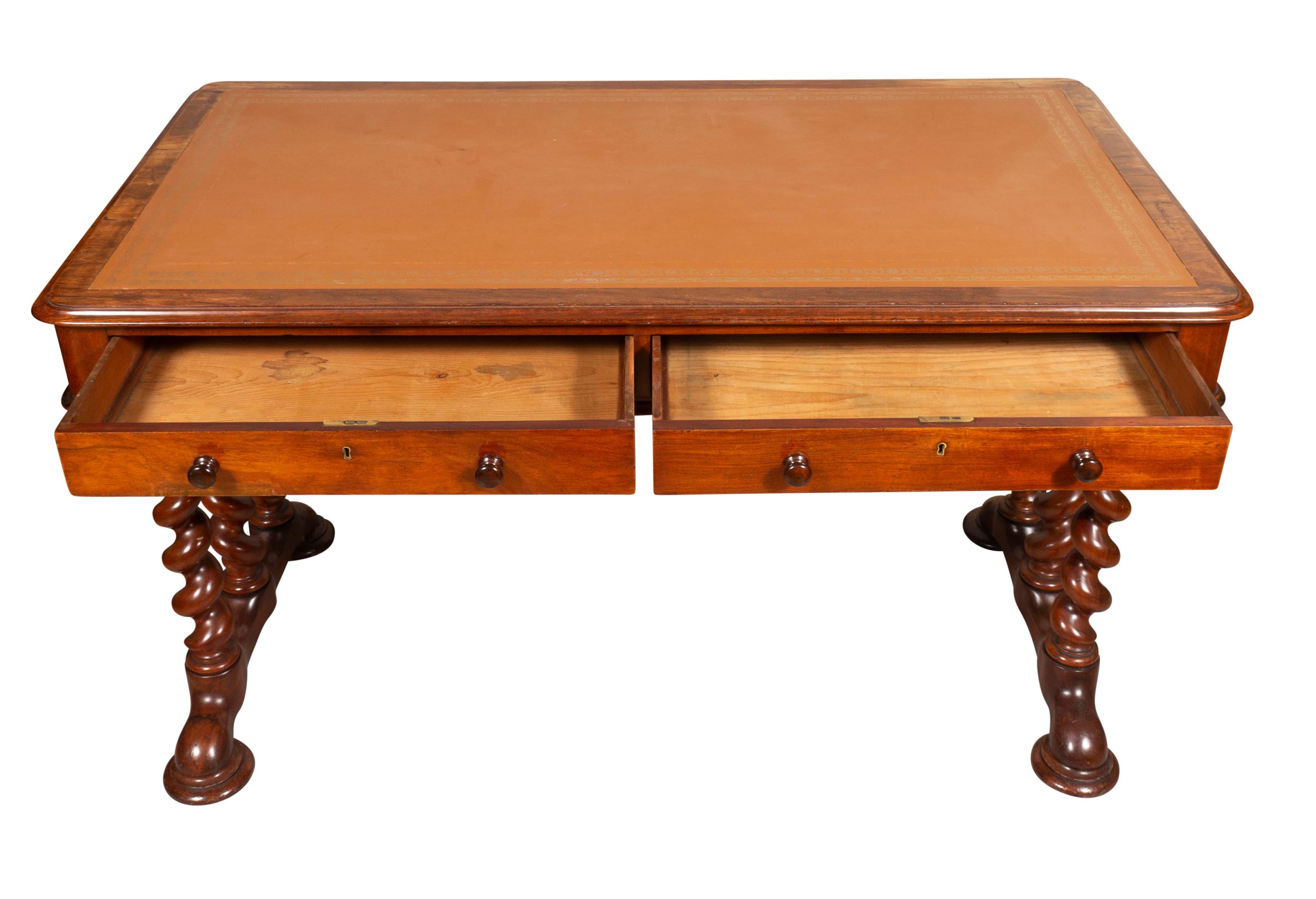 William IV Mahogany Writing Table For Sale 1