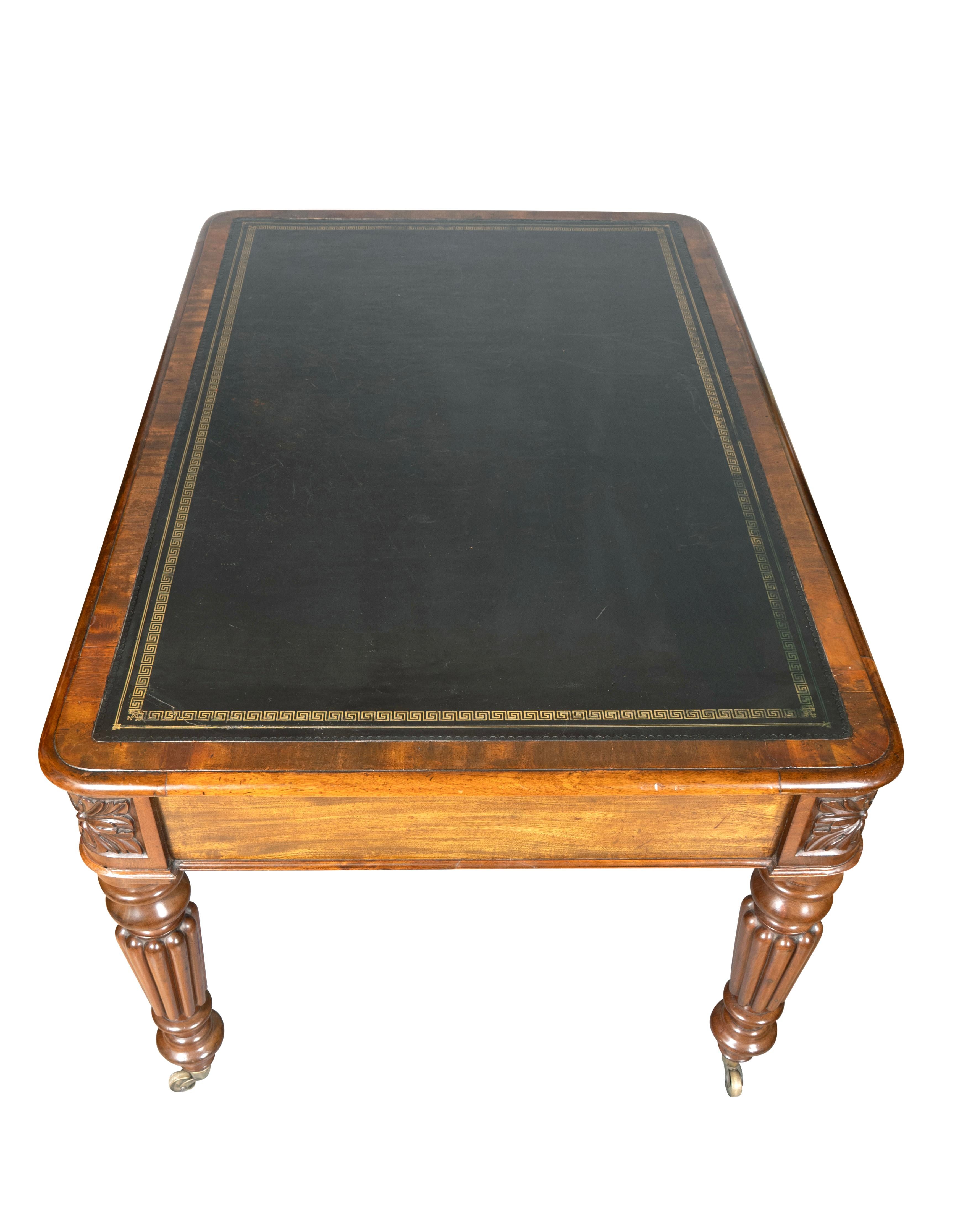 William IV Mahogany Writing Table For Sale 1