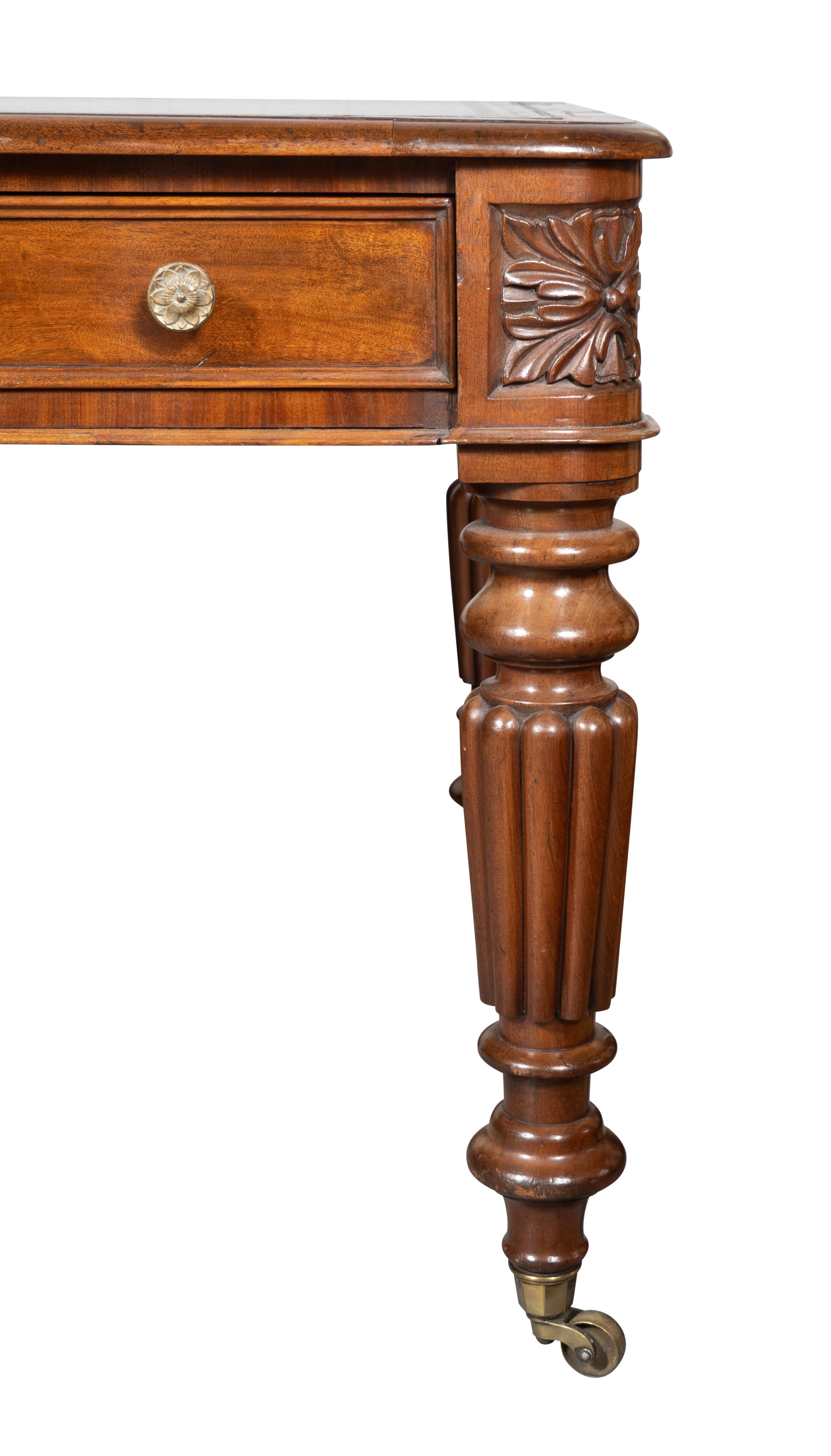 William IV Mahogany Writing Table For Sale 2
