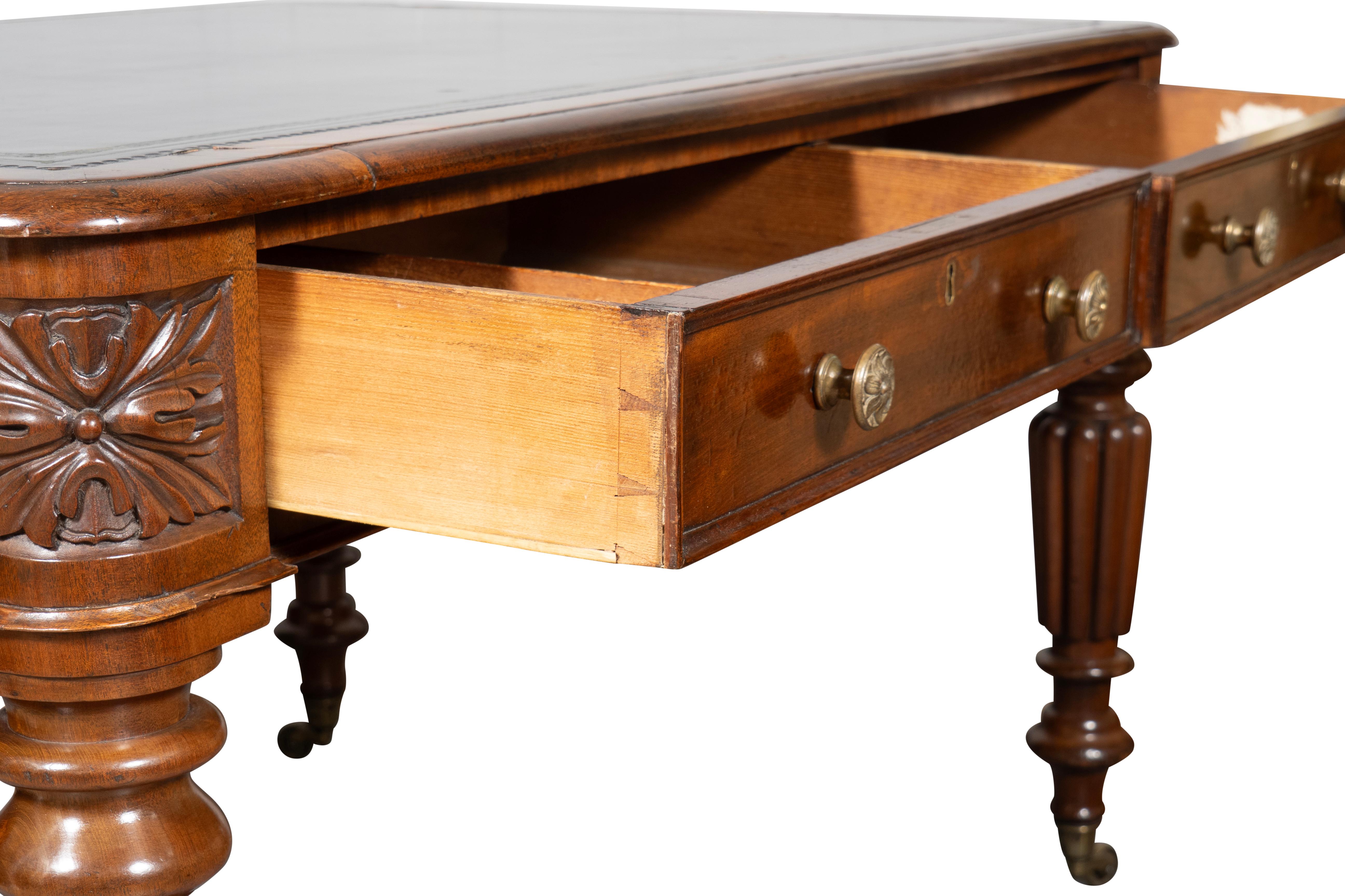 William IV Mahogany Writing Table For Sale 3