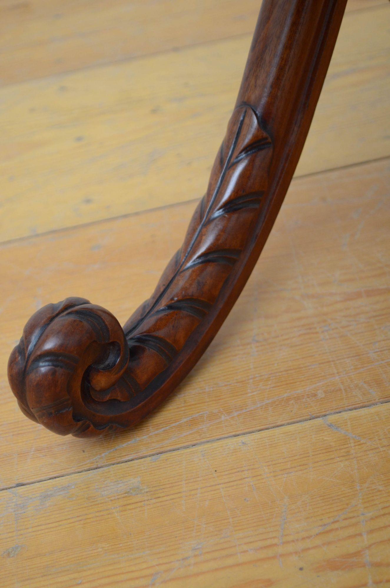 William IV Mahogany X Frame Stool 8