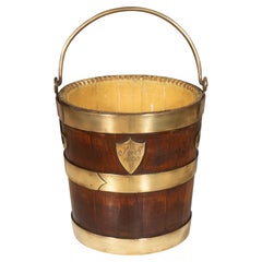 William IV Oak And Brass Bucket