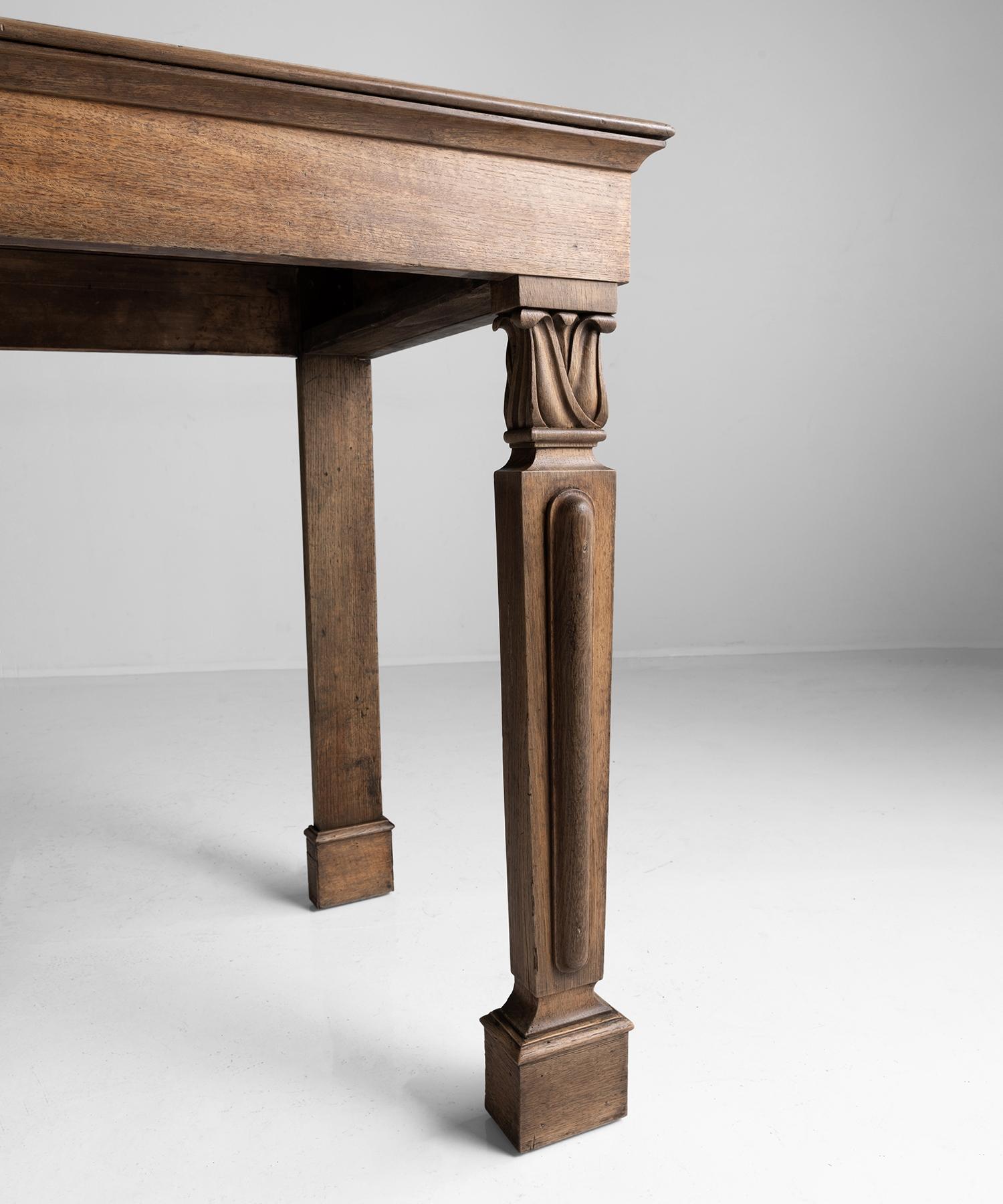 English William IV Oak Console