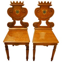 William IV Oak Hall Chairs