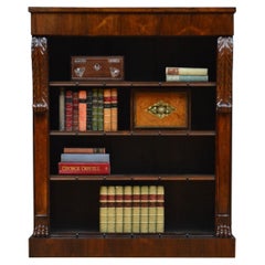 William IV Open Bookcase in Rosewood