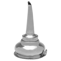 Embudo para vino de plata de ley antigua de la época de Guillermo IV - Londres 1832