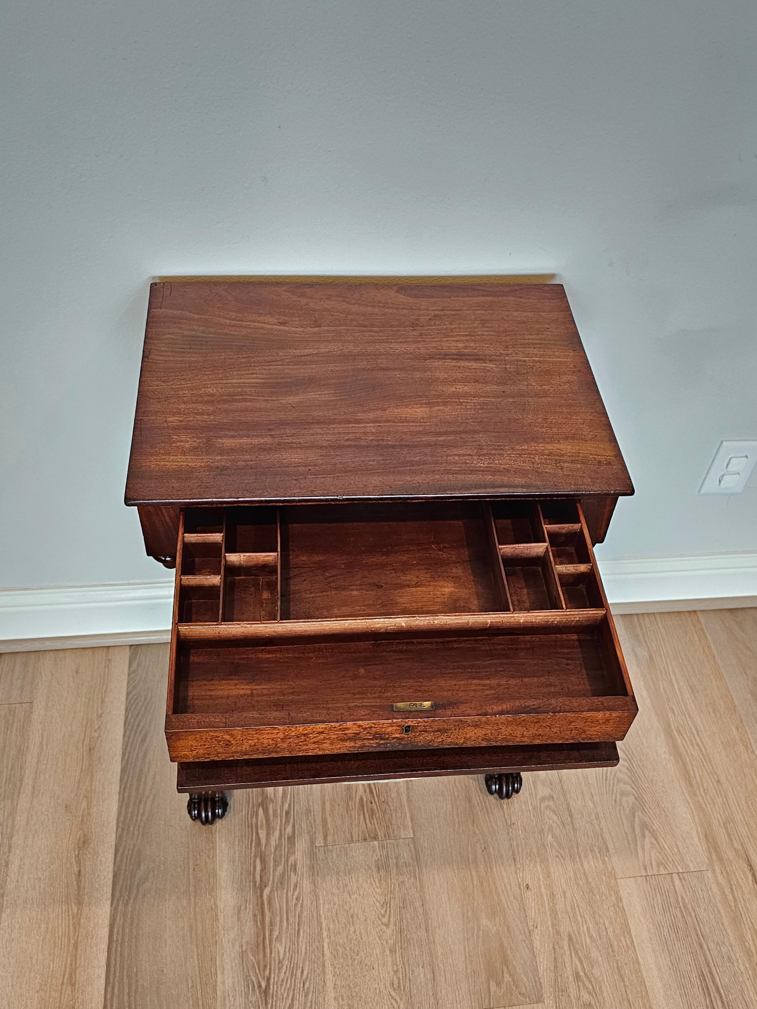 William IV Period English Sewing Stand Work Table  For Sale 9