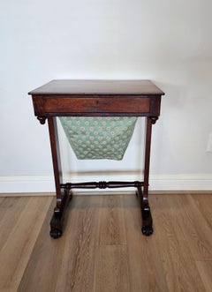 William IV Period English Sewing Stand Work Table