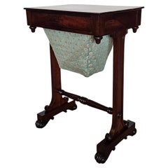 William IV Period English Sewing Stand Work Table 