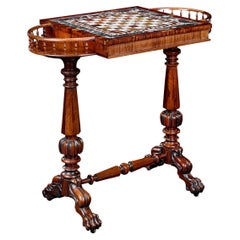 Antique William Iv-Period Specimen Chess Table