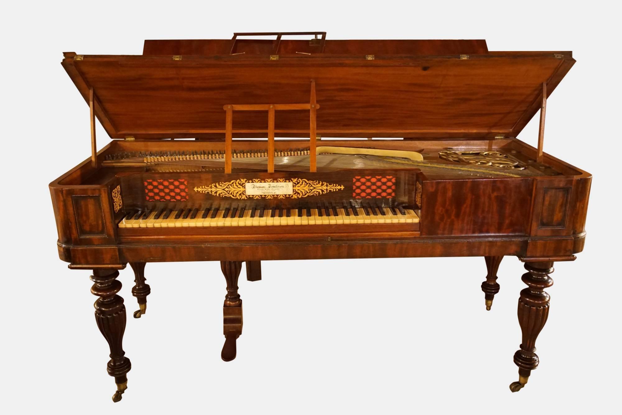 A William IV Period Square Piano by Thomas Tomkinson Maker to George IV. 

An example of his work resides in the Brighton Pavillion.
   