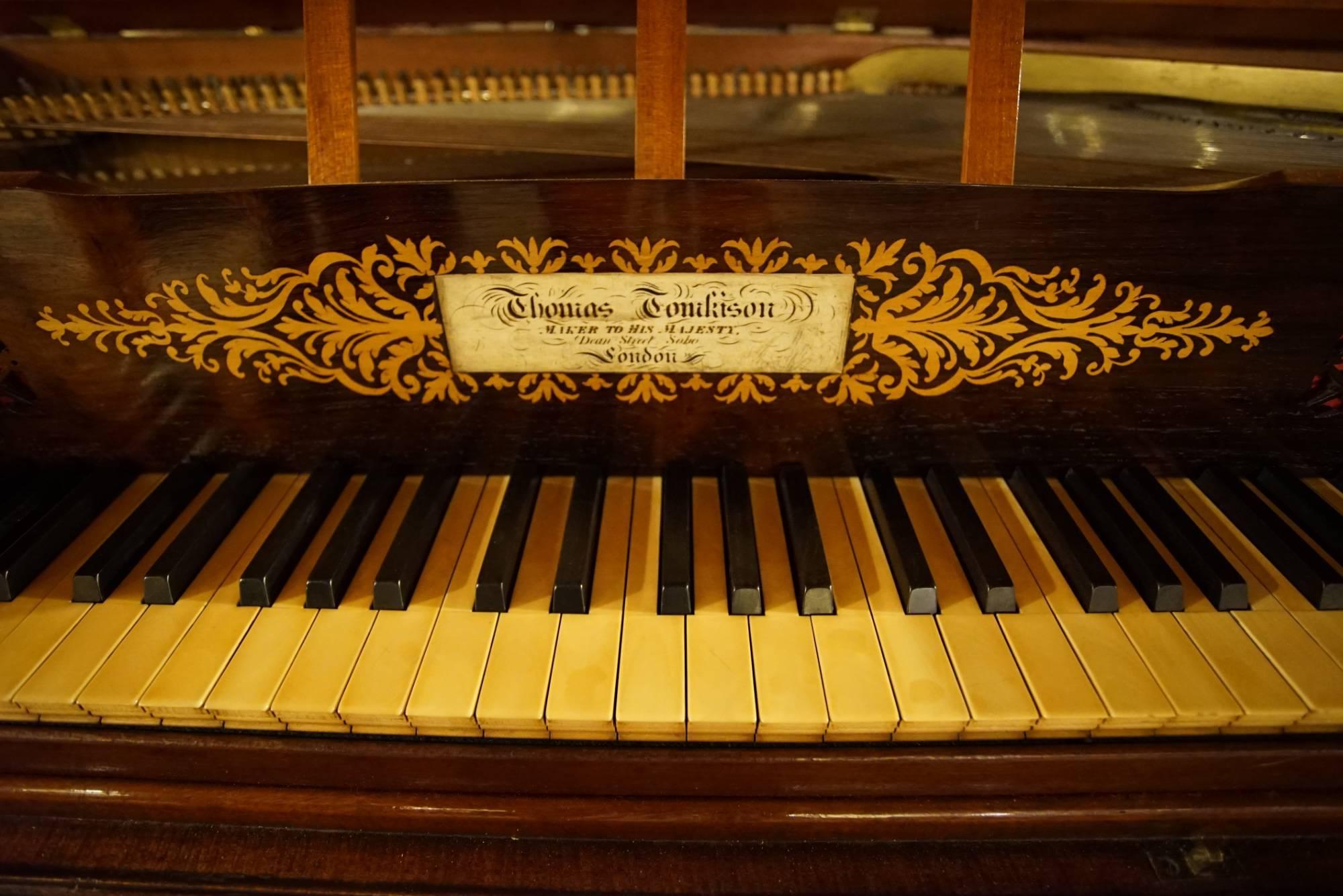 19th Century William IV period square piano by Thomas Tomkinson Maker to George IV For Sale