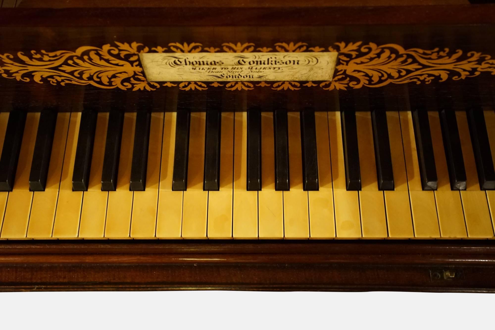 William IV period square piano by Thomas Tomkinson Maker to George IV For Sale 1