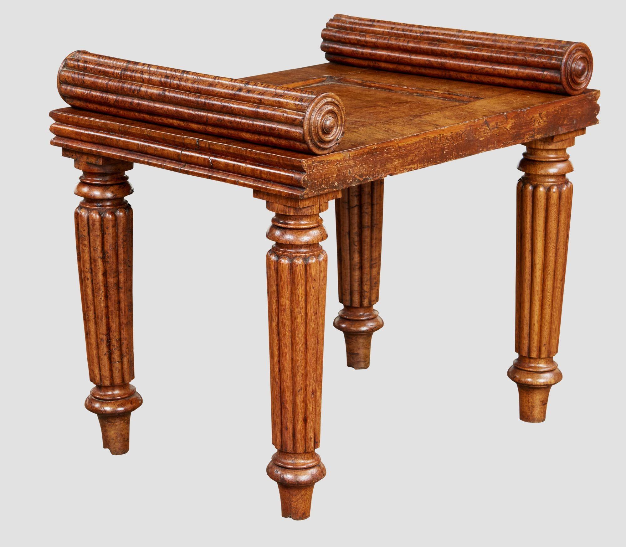 William IV Pollard Oak Hall Bench For Sale 5