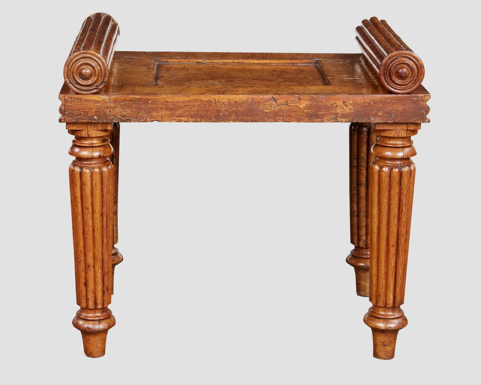 William IV Pollard Oak Hall Bench For Sale 6