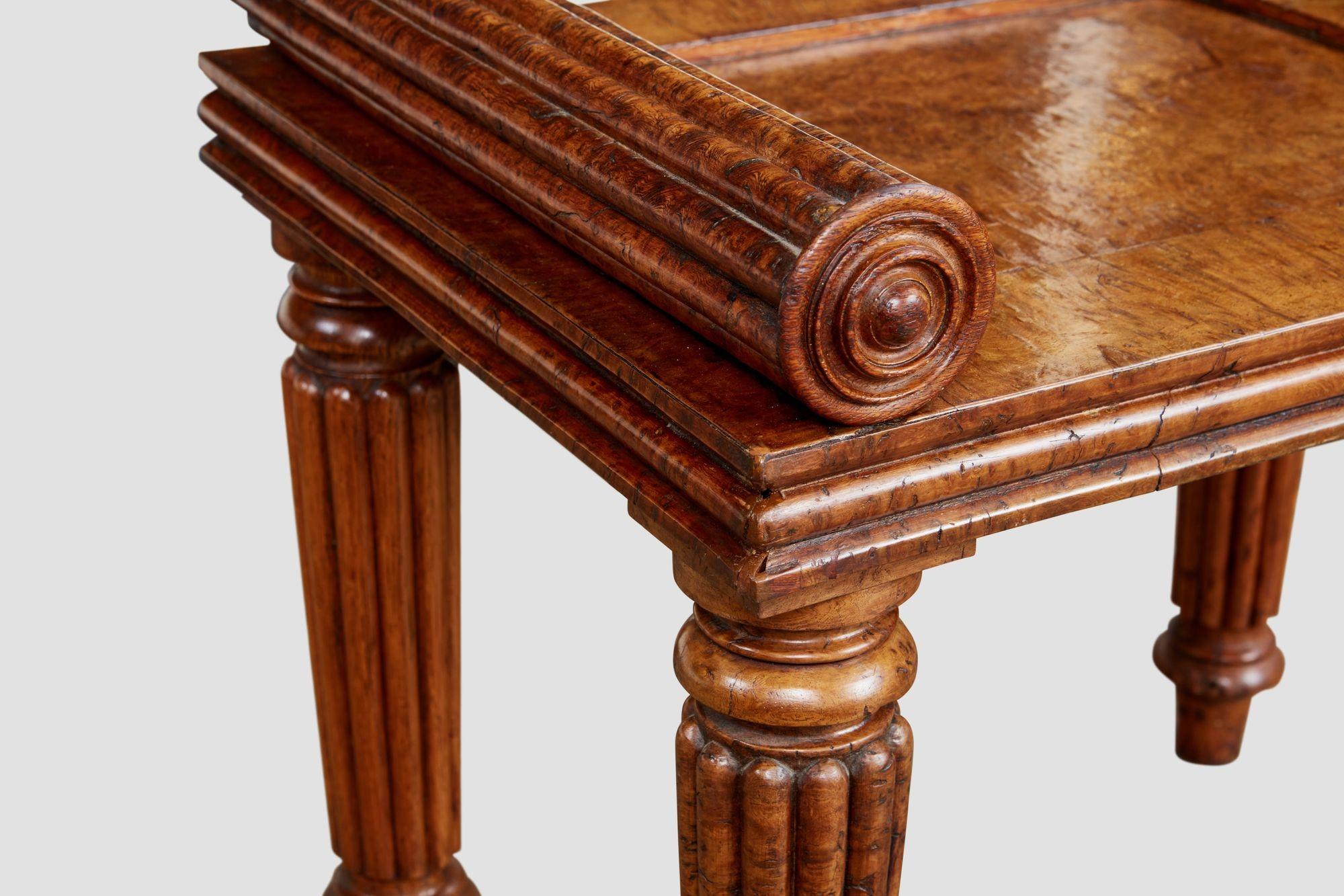 William IV Pollard Oak Hall Bench For Sale 1