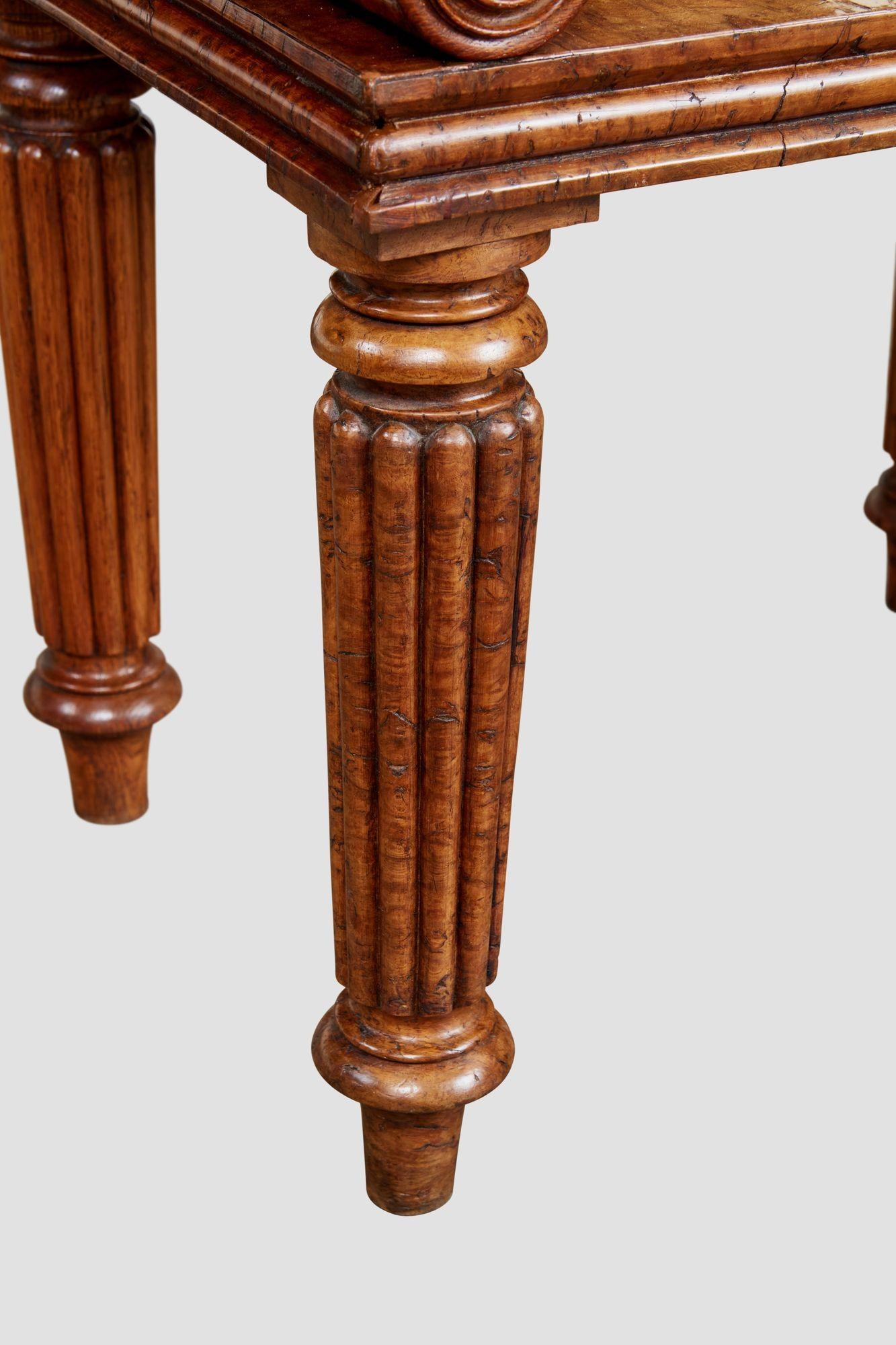 William IV Pollard Oak Hall Bench For Sale 3