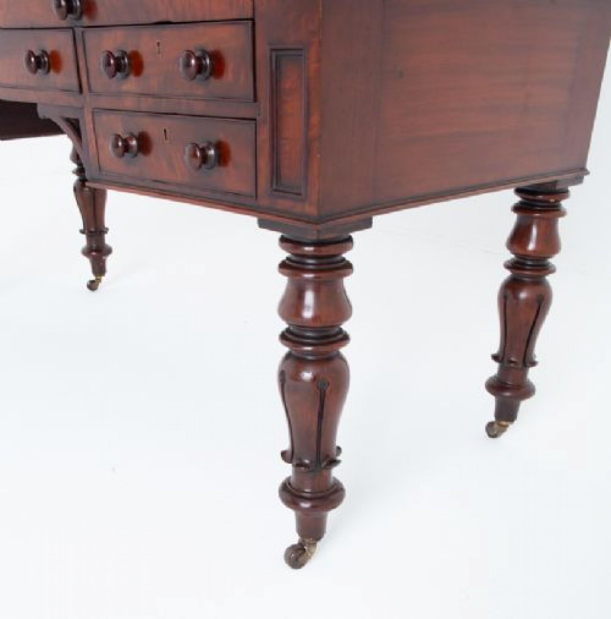 William IV Roll-Top-Schreibtisch Mahagoni 19. Jahrhundert Zylinder Periode im Angebot 8