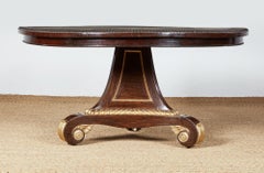 William IV Rosewood and Gilt Center Table
