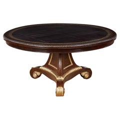 William IV Rosewood and Gilt Center Table