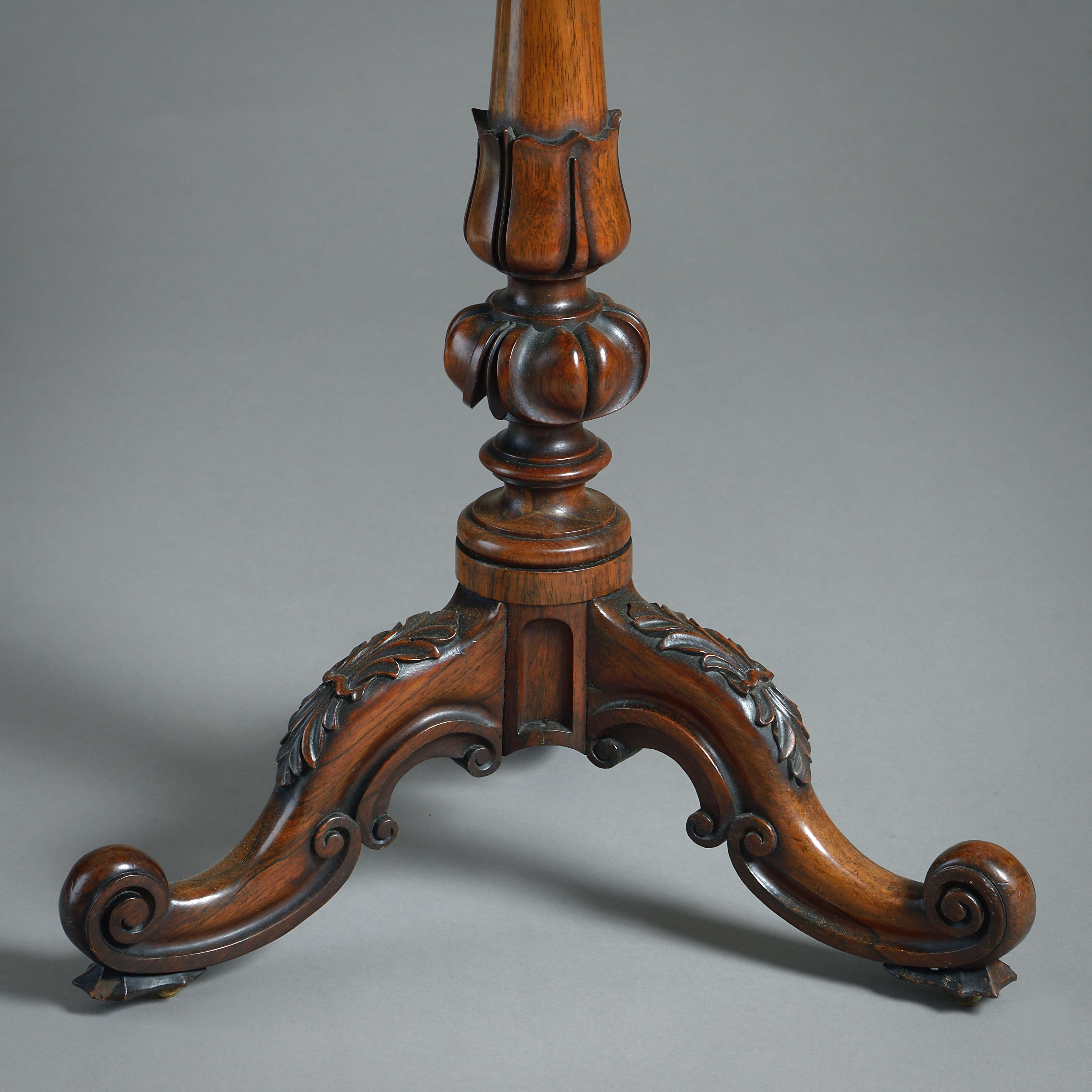 Mesa de palisandro y mármol de William IV en venta 2