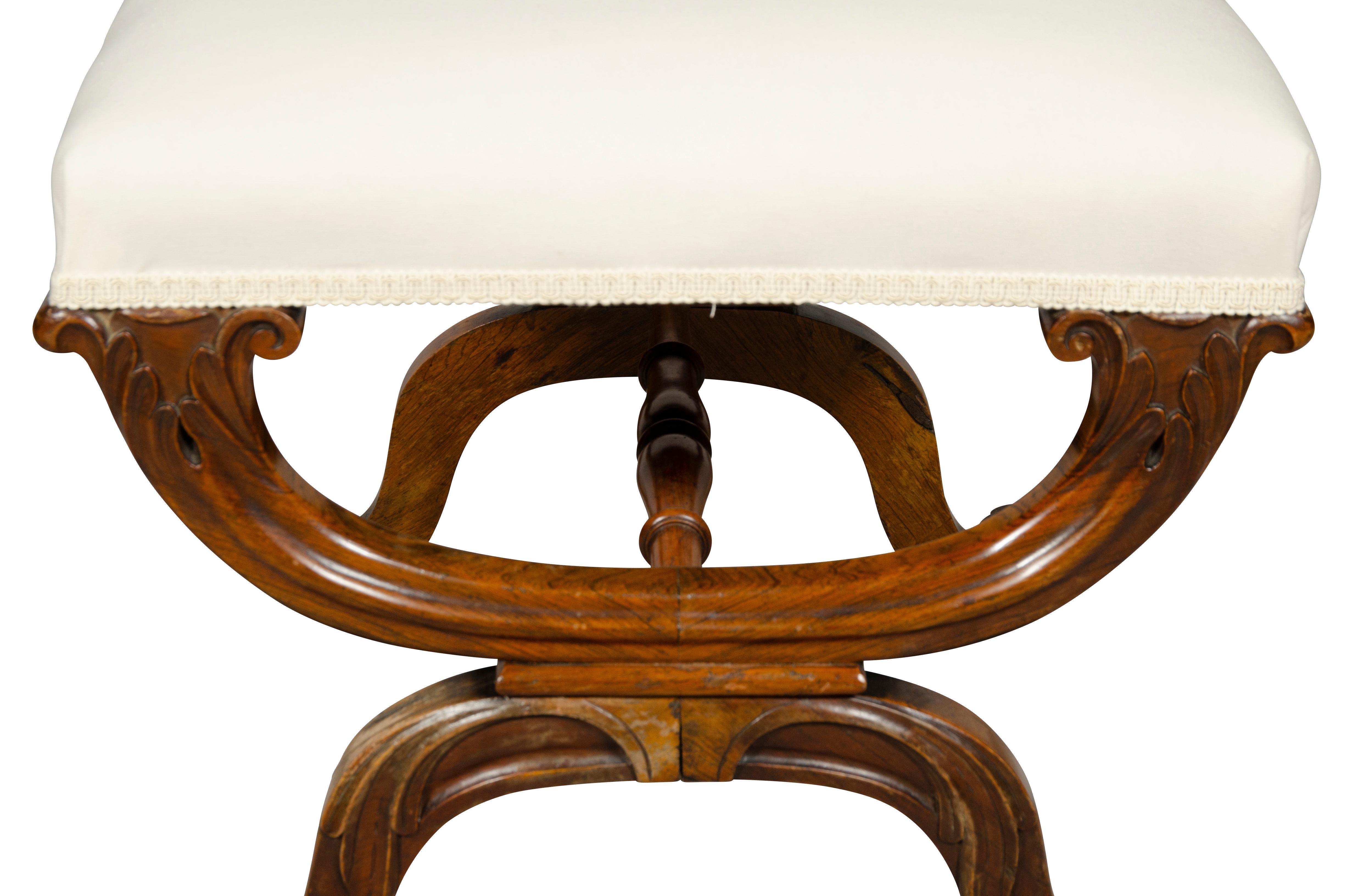 Banc en bois de rose William IV en vente 7