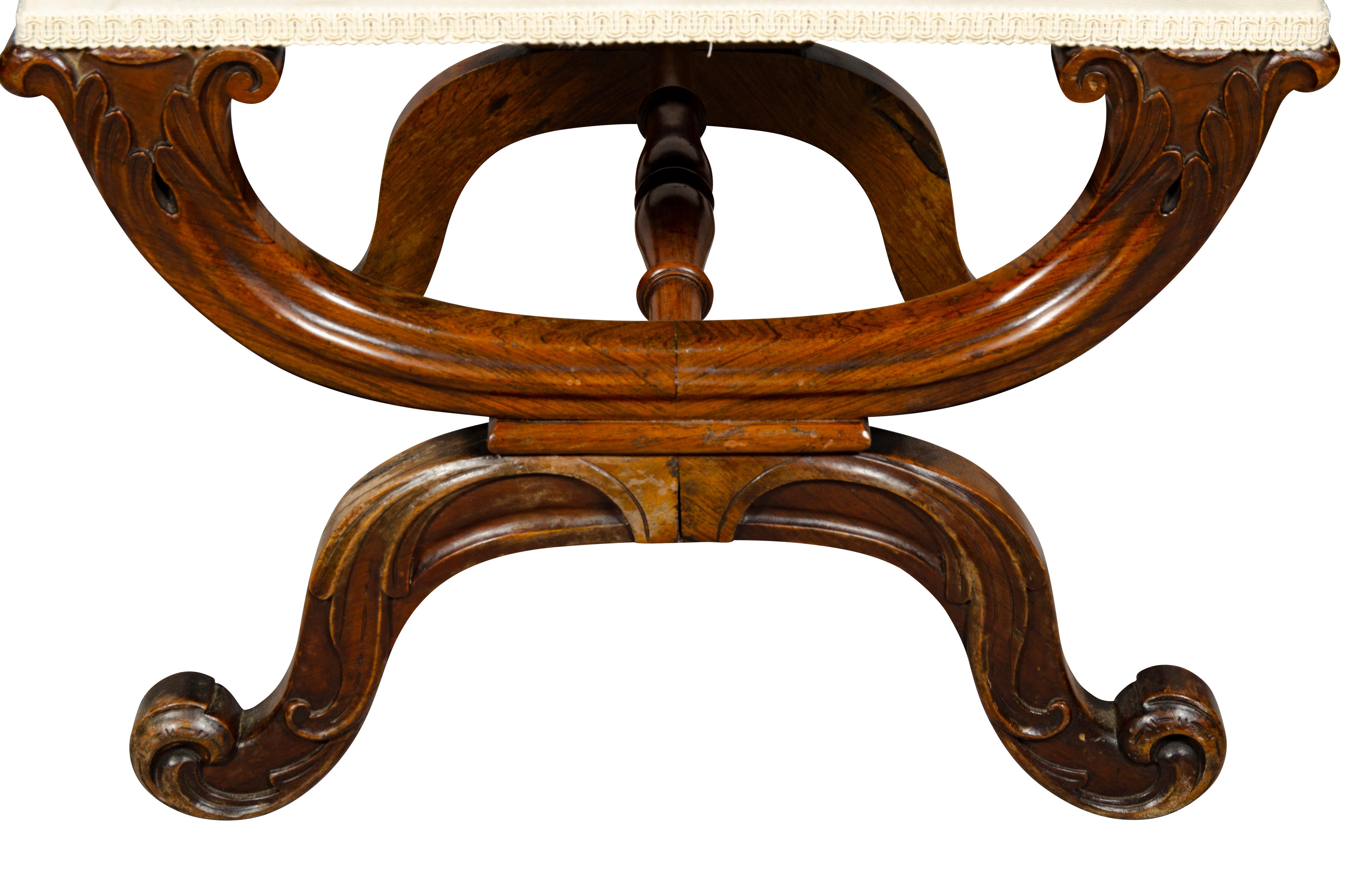 William IV Rosewood Bench For Sale 9