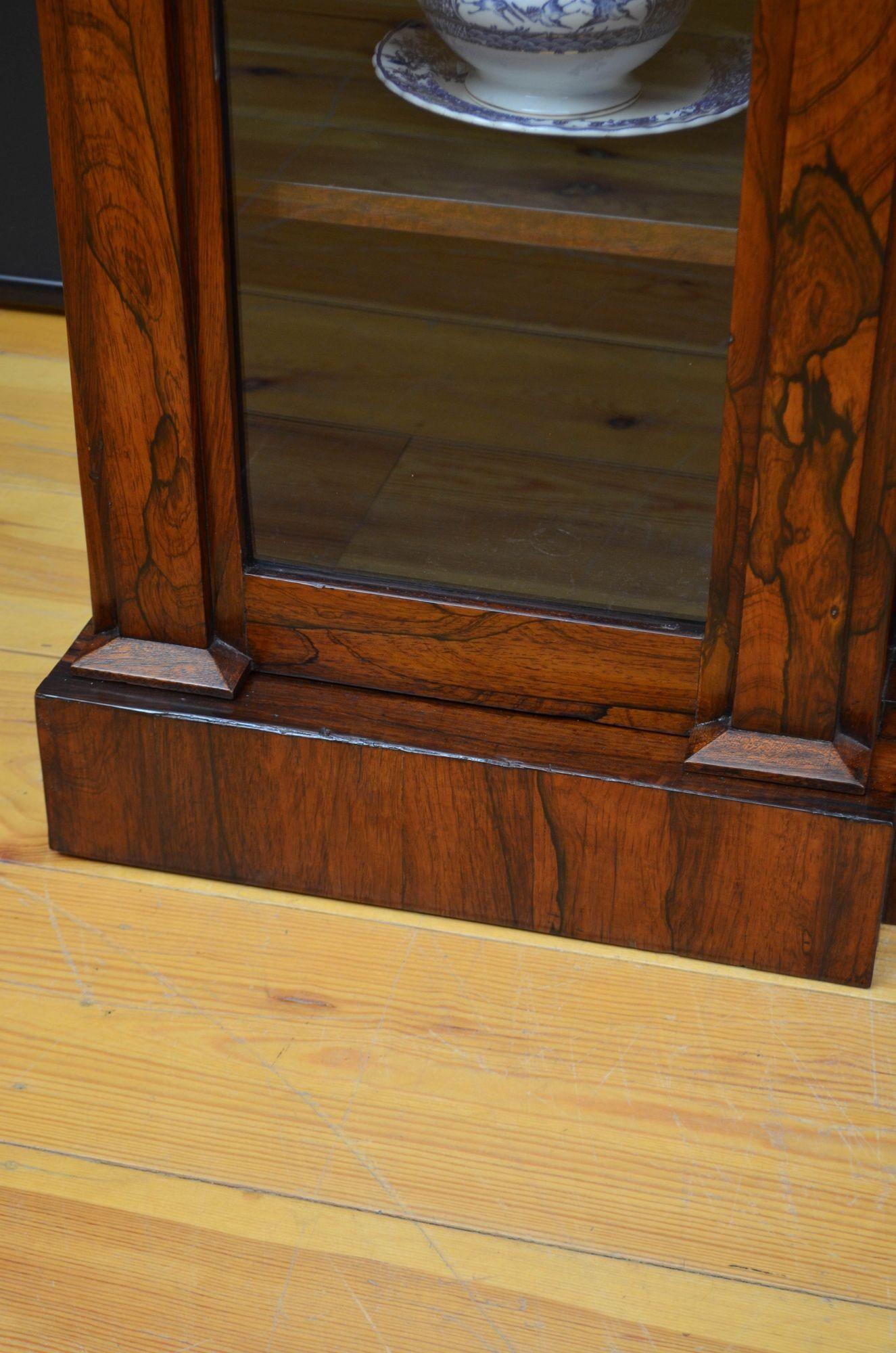 William IV Rosewood Bookcase or Sideboard For Sale 6