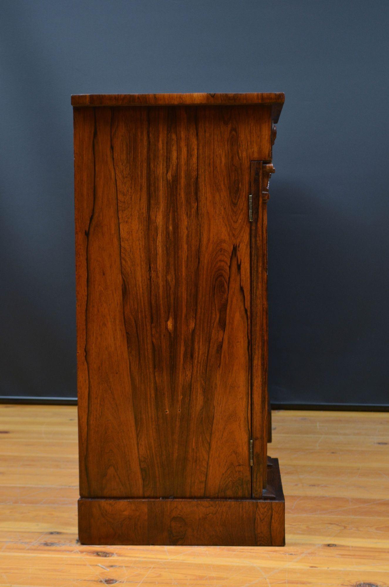 William IV Rosewood Bookcase or Sideboard For Sale 10